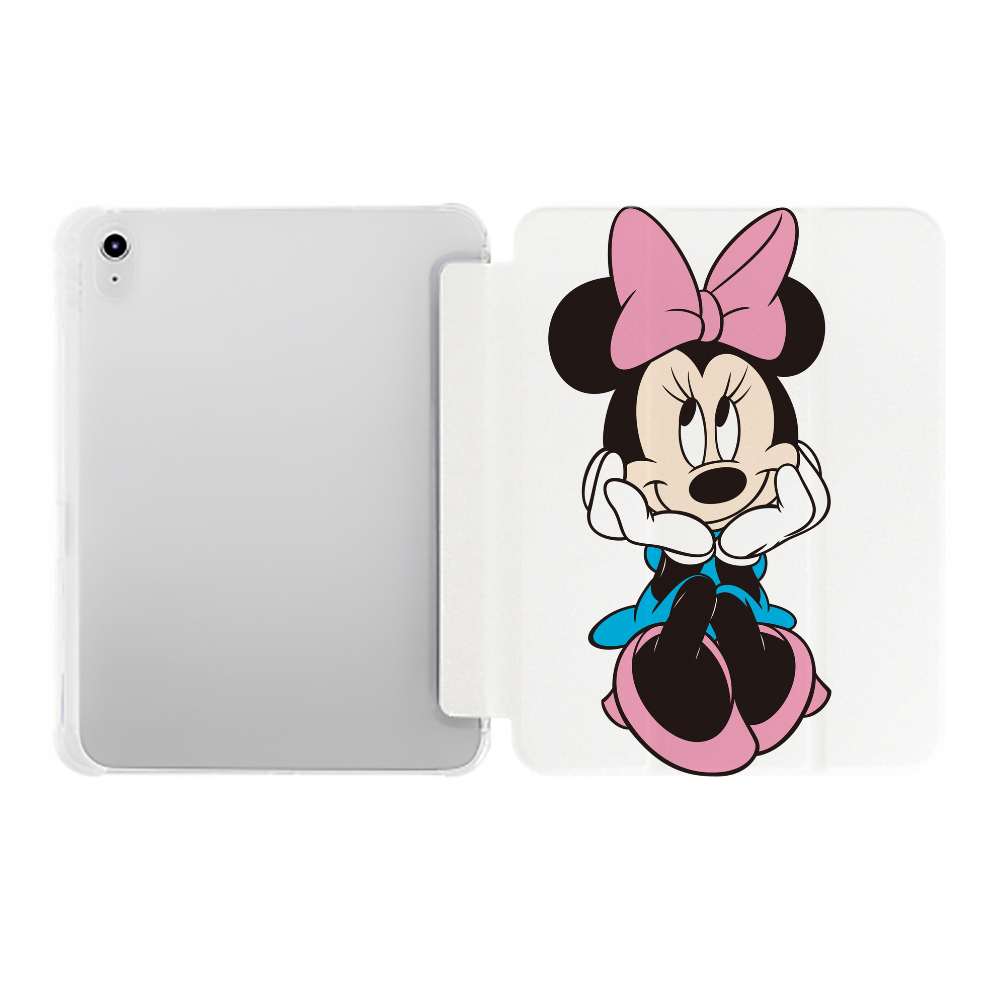 （画像用） ミッキーマウス Mickey Mouse IPad ケース ペン収納付き 三つ折りスタンド PUレザー×シリコン 対応機種9.5/10.5/10.9インチ